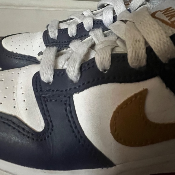 Nike Dunk Low PSE White/Wheat/Midnight Navy Size 13c - Picture 8 of 14